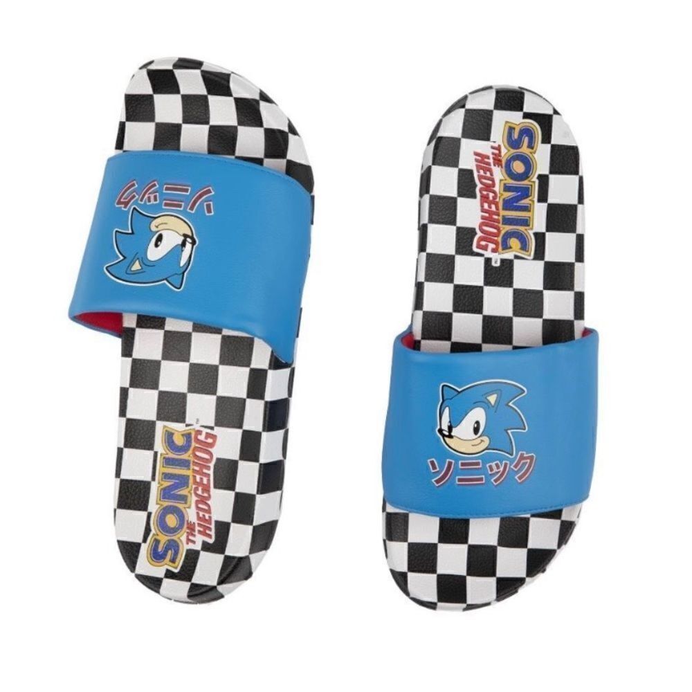 New Mens size 10 Sonic The Hedgehog slides - Picture 6 of 7